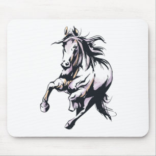 Cute Horse Lover Gift Equestrian Horseback Riding Mouse Pad
