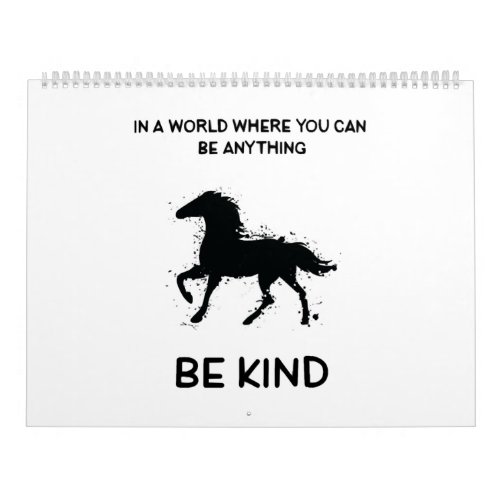 Cute Horse Lover Quotes Calendar