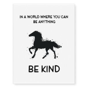 Cute Horse Lover Quotes Temporary Tattoos