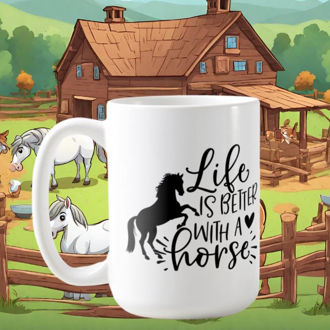 cute horse lovers word art Coffee Mug (Creator Uploaded)