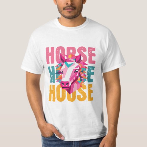 Cute Horse minimalist style art T_Shirt