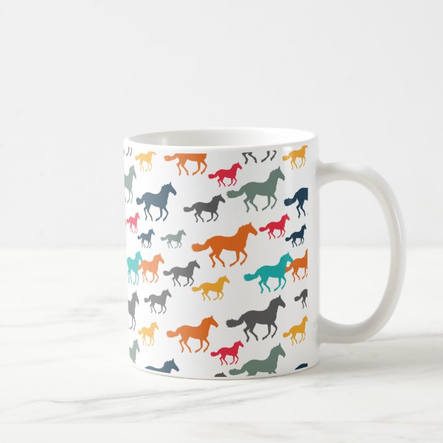 Cute Horse Pattern Coffee Mug (Right)