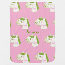 Cute Horse Pattern Personalized Pastel 