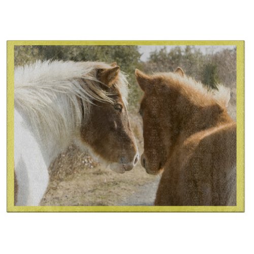 Cute Horse Scene Cutting Board