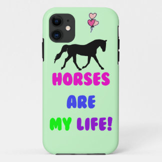 Cute Horses Are My Life iPhone 5 Cases
