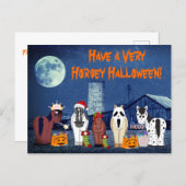 Cute Horses in Costumes Horsey Halloween Horse Holiday Postcard (Front/Back)