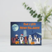 Cute Horses in Costumes Horsey Halloween Horse Holiday Postcard (Standing Front)