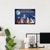 Cute Horses in Costumes Horsey Halloween Horse Poster (Home Office)