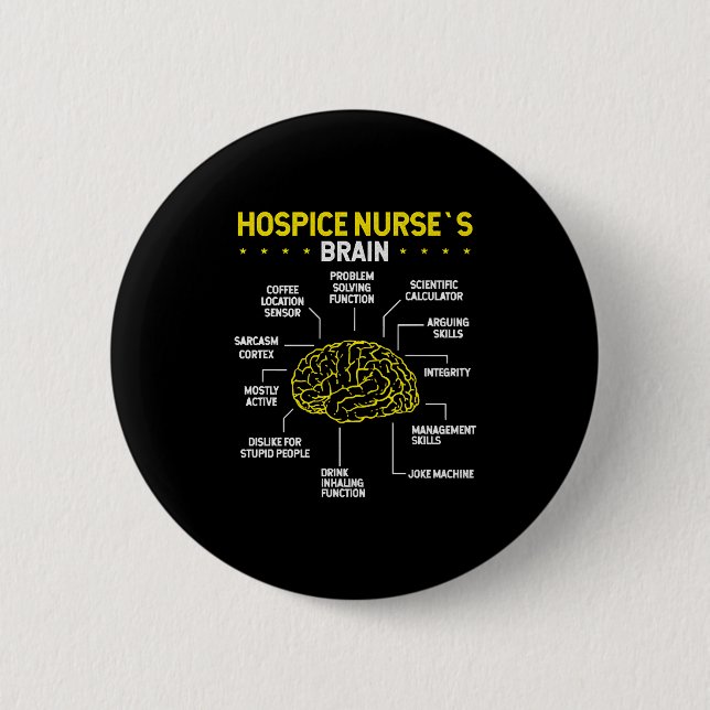 Cute Hospice Nursing Day Idea Hospice Nurse Button (Front)