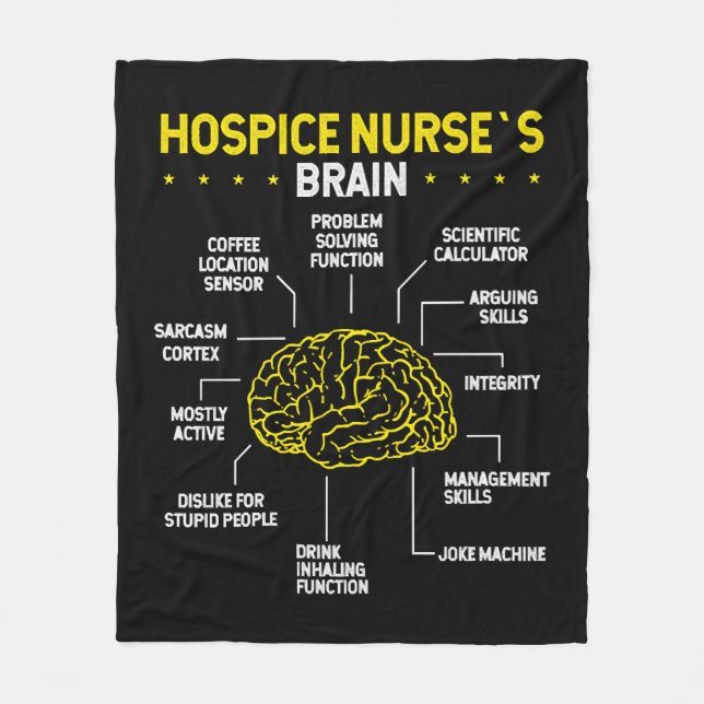 Cute Hospice Nursing Day Idea Hospice Nurse Fleece Blanket (Front)