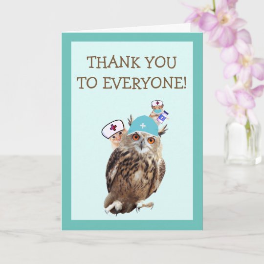 Cute Hospital Staff Thank You Card | Zazzle.com