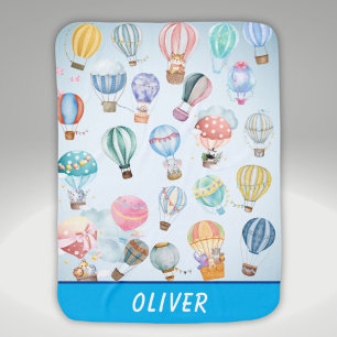 Cute Hot Air Balloons Baby Blanket
