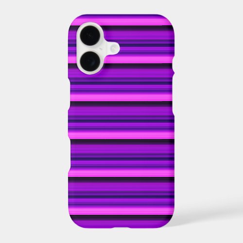 Cute hot black purple stripes iPhone 17 case