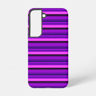 Cute hot black purple stripes samsung galaxy s22 case