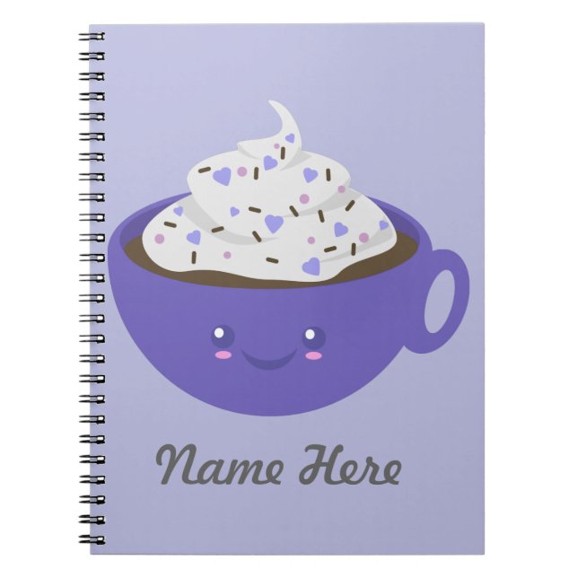 Cute Hot chocolate Notebook (Front)