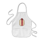 Cute Hot Dog Character Kids&#39; Apron