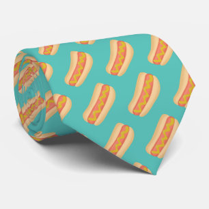Cute hot dogs design neck tie