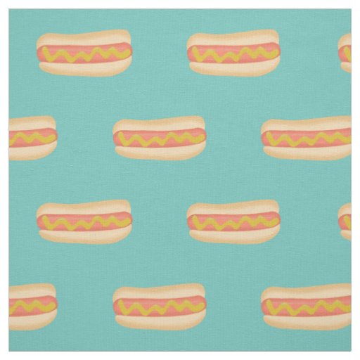 Cute hot dogs  fabric