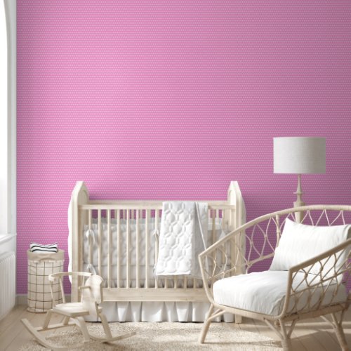 Cute Hot Pink and White Polkadots Pattern Wallpaper