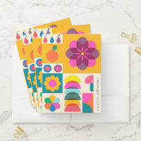 Cute Hot Pink Geometric Fruit Personalized Name
