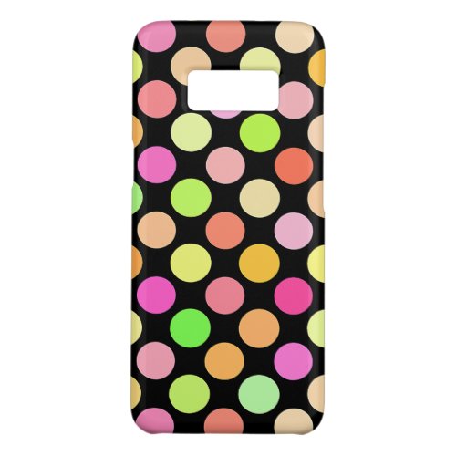 Cute Hot Pink Neon Lime Green Polka Dots Pattern Case_Mate Samsung Galaxy S8 Case