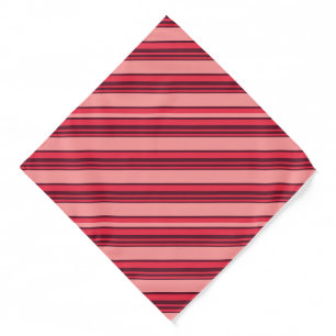 Cute hot pink stripes bandana