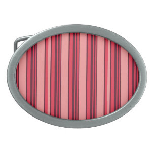 Cute hot pink stripes belt buckle