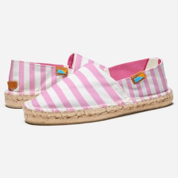 Cute Hot Pink & White Striped