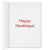 Cute Hound Dog Holiday Card (Inside (Right))