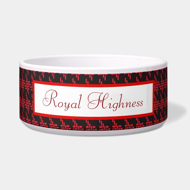 Cute Houndstooth Pattern Bowl (Front)