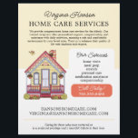 Cute House Caregiver Caretaker Services Yellow Flyer<br><div class="desc">This joyful Caregiver Flyer is perfect for senior caretakers, caregivers, or home nurses looking to make a positive impression. Featuring a cozy hand-drawn house and a cheerful bird flying overhead, this flyer radiates good vibes and warmth. With ample space to personalize your services, contact information, and other important details, it’s...</div>