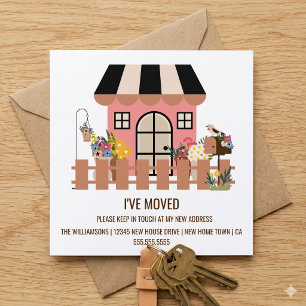 Cute House   New Home Moving Announcement