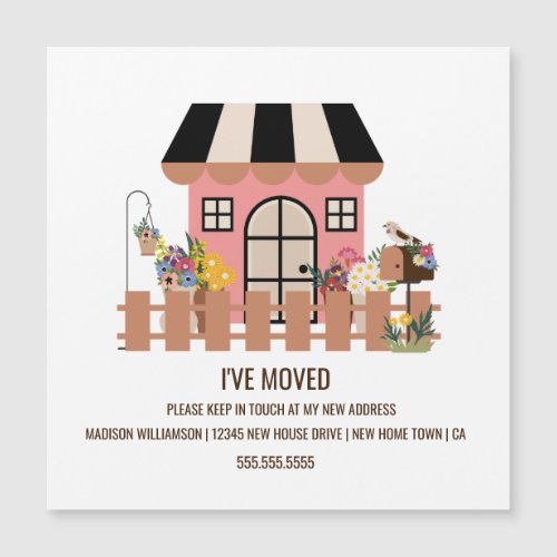 Cute House  New Home Moving Announcement