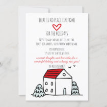 Cute House We've Moved Holiday Moving Announcement