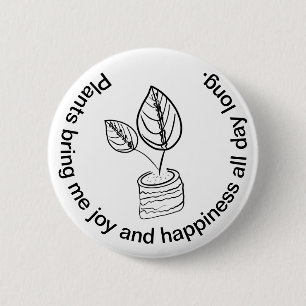 Cute Houseplant Botanical Caring for Prayer Plants Button