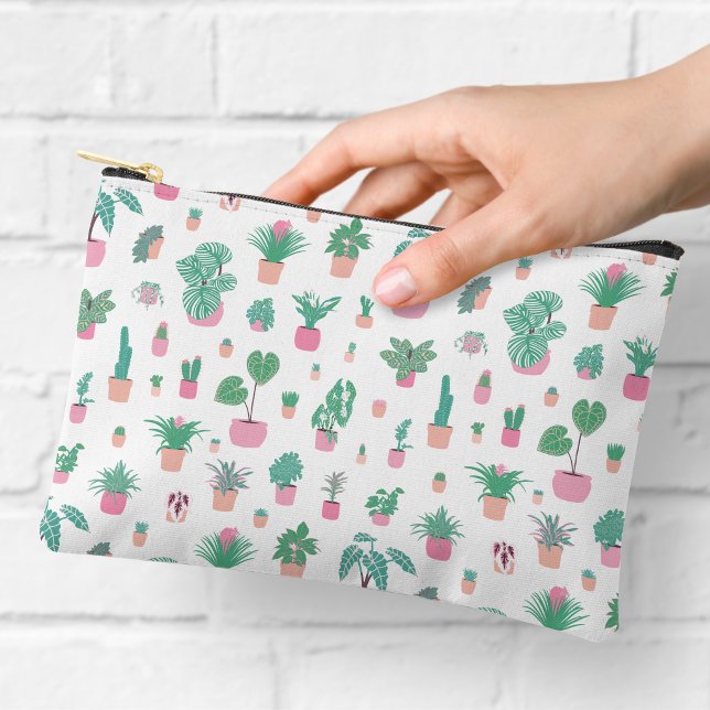 Cute Houseplant Pattern Zipper Pouch (Creator Uploaded)