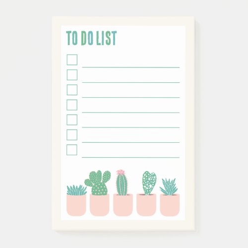 Cute Houseplants To Do List Post_it Notes