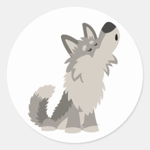 Howling Wolf Cartoon Stickers - 4 Results | Zazzle