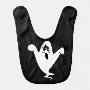 Cute Howling Ghost Halloween Bib