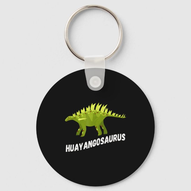 Cute Huayangosaurus Dinosaur Design  Keychain (Front)