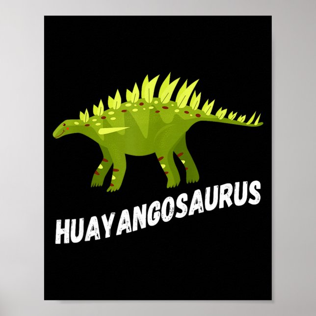 Cute Huayangosaurus Dinosaur Design  Poster (Front)