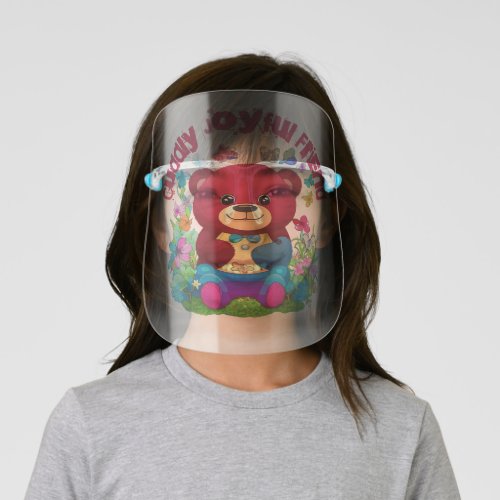 Cute Huggin Bear Kids Face Shield