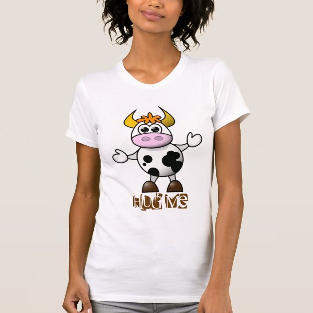 Cute Hugs Cow T-Shirt (Front)