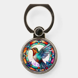 Cute humming bird lovers phone ring stand