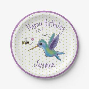 Download Hummingbird Paper Party Plates Zazzle