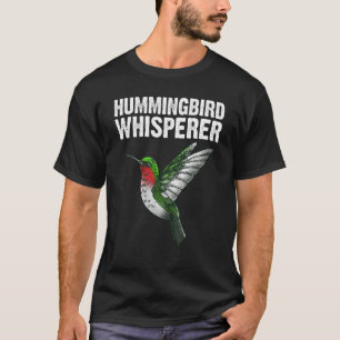 Cute Hummingbird Art For Men Women Bird Watcher Bi T-Shirt