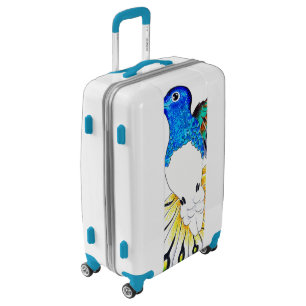 Cute Hummingbird Art Luggage