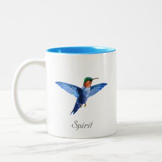 Cute hummingbird & calligraphy