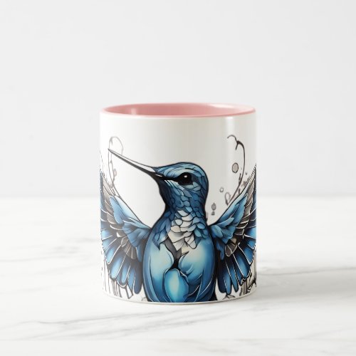 Cute Hummingbird collection of Kitchen  Two_Tone Coffee Mug