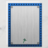 Cute Hummingbird; Metal-look (Front/Back)